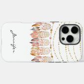 Waterverf Boho Indian Dreamcatcher iPhone Case-Mate iPhone Case (Achterkant (horizontaal))