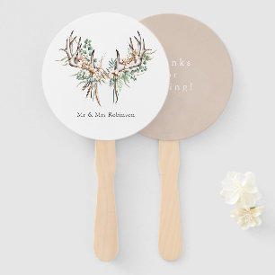 Waterverf Boho Katoen en Eucalyptus Boho Bruiloft Handwaaier