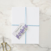 Waterverf Boho Lavender Cadeaulabel (Met Touw)