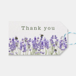 Waterverf Boho Lavender Cadeaulabel
