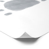 Waterverf Boho minimalistische zon poster (Hoek)