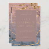 Waterverf Boho Modern Afstuderen Foto Party Kaart (Voorkant / Achterkant)