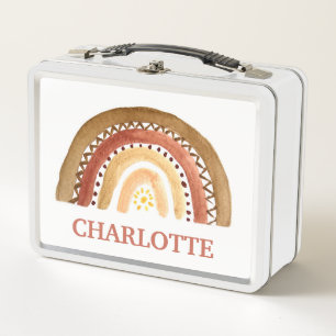 Waterverf Boho Pastel Kinder Meisje Rainbow