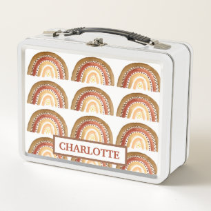 Waterverf Boho Pastel Kinder Meisje Zon Regenboog