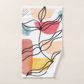 Waterverf Boho Pattern Bad Handdoek (Handdoek)