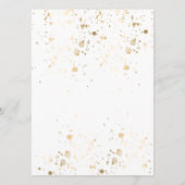 Waterverf Boho Pink & Ivory Greenery Menu (Achterkant)