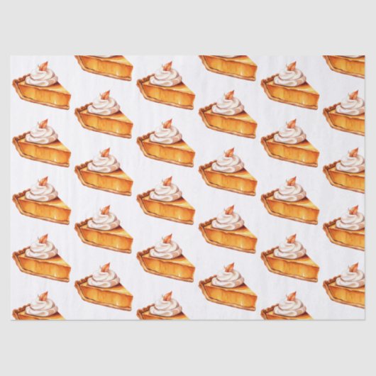 Waterverf Boho pompoen taartpatroon Tissuepapier (Voorkant)