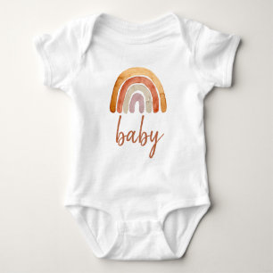 Waterverf Boho Rainbow Baby Romper