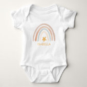 Waterverf Boho Rainbow Gepersonaliseerd Romper (Voorkant)
