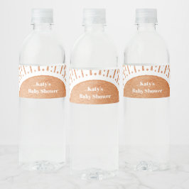 Waterverf Boho Sun Baby shower Waterfles Etiket