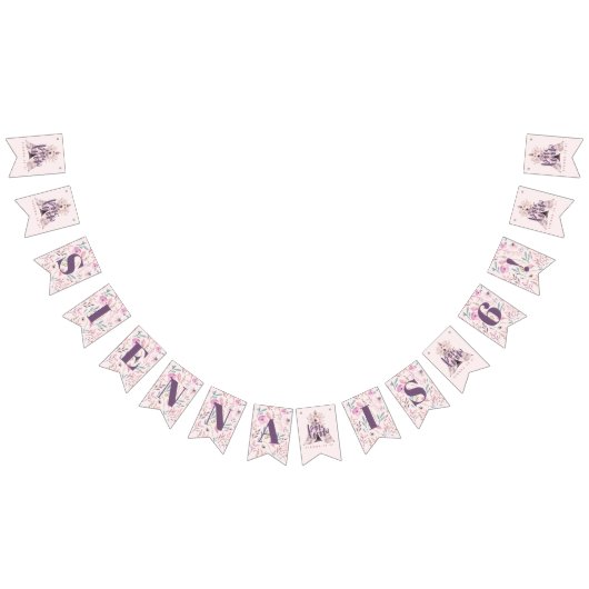 Waterverf boho teepee verjaardagsfeest vlaggetjes (Alle)