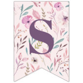 Waterverf boho teepee verjaardagsfeest vlaggetjes (Derde vlag)