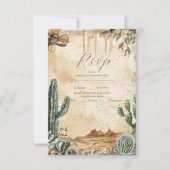 Waterverf Boho Western RSVP Kaartje (Voorkant)