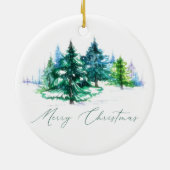 Waterverf bomen keramisch ornament (Achterkant)