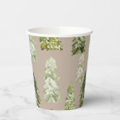Waterverf Bomen Papier Cups Papieren Bekers (Links)
