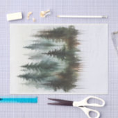 Waterverf Bomen Rustieke Wildernis Bruiloft Tissuepapier (Craft)