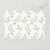 Waterverf Bomen Wedding Details Informatiekaartje (Achterkant)