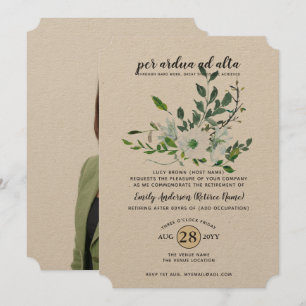 Waterverf Bontanische PHOTO-bezetting Kaart