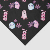 Waterverf Boo Geest Vleermuizen patroon Halloween Tissuepapier (Detail)