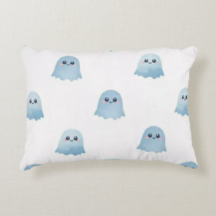 Waterverf Boo Ghost Brushed Polyester Stof Accent Kussen