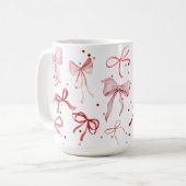 Waterverf Boog Mok in Rood en Pinks (Voorkant links)