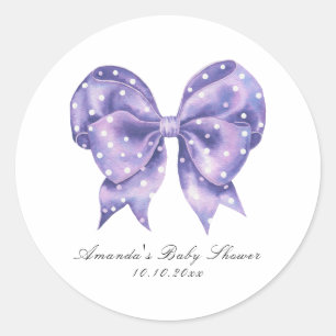 Waterverf Boog Stippen Baby Shower Ronde Sticker