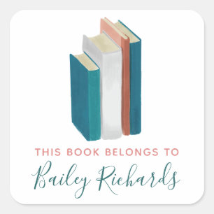 Waterverf Bookplate Label