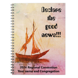 Waterverf boot - JW Convention 2024 Notitieboek