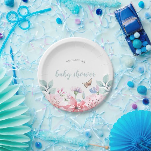 Waterverf Bord vlinderpapier voor Baby shower (Feest)