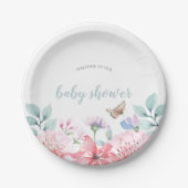 Waterverf Bord vlinderpapier voor Baby shower (Voorkant)