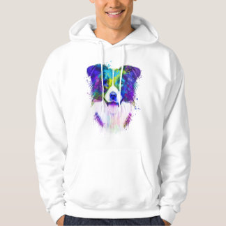 Waterverf Border Collie, Border Collie Hoodie