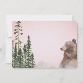 Waterverf bos Baby shower Kaart (Achterkant)