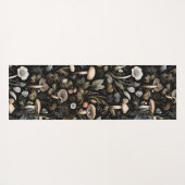 Waterverf Bos groen Paddenstoelen Herfst Yogamat (Achterkant (horizontaal))