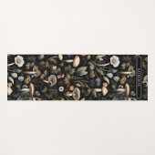 Waterverf Bos groen Paddenstoelen Herfst Yogamat (Voorkant (horizontaal))