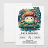 Waterverf Bos Schimmels Verjaardag Kaart (Voorkant / Achterkant)