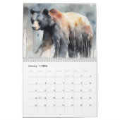 Waterverf Bos Vrienden Kalender (Jan 2026)