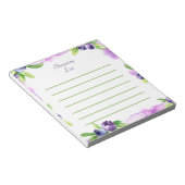 Waterverf bosbes notitieblok (Schuin)