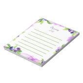 Waterverf bosbes notitieblok (Gedraaid)