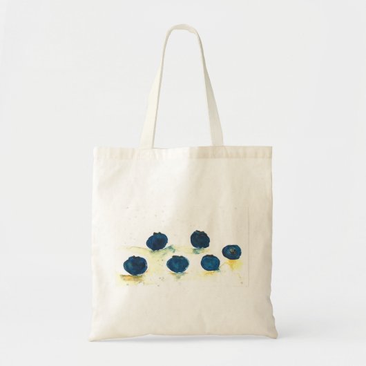 Waterverf bosbessen zomervruchten rustige keuken tote bag (Voorkant)
