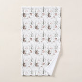 Waterverf Bosdieren Bad Handdoek (Handdoek)