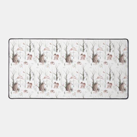 Waterverf Bosdieren Bureaumat (Voorkant)