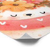 Waterverf bosdieren kinder welkom poster (Hoek)