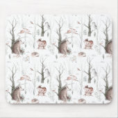 Waterverf Bosdieren Muismat (Voorkant)