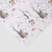 Waterverf Bosdieren Tissuepapier (Detail)