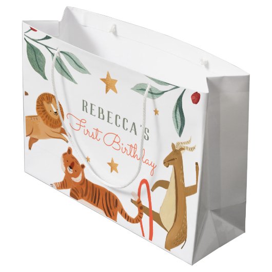 Waterverf Bosdierverjaardag Groot Cadeauzakje (Achterkant Gekanteld)