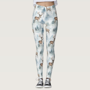 Waterverf Bosherten in de Winter (5) Leggings
