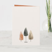 Waterverf Boslandschap Happy Earth Day Feestdagen Kaart (Achterkant)