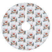 Waterverf Bospaddenstoelen betoverd bos Kerstboom Rok (Voorkant)