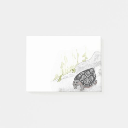 Waterverf bosschildpad post-it® notes (Voorkant)