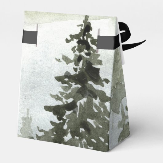 Waterverf bossen bedankdoosjes (Achterkant)